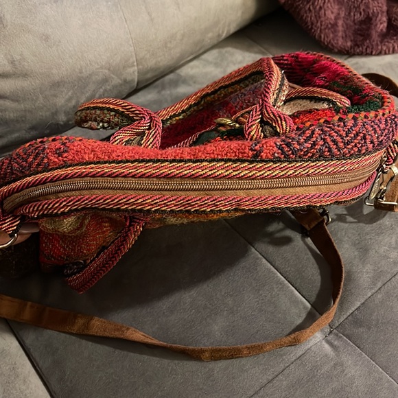 Turkish Rug Shoulder/Handbag crossbody 100% Wool Handwoven by Feilono - Picture 7 of 8